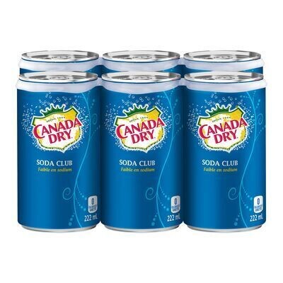 CANADA DRY Soda club 6X222 ML