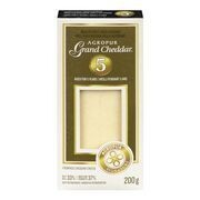 AGROPUR SIGNATURE Fromage cheddar vieilli pendant 5 ans, Grand Cheddar 200 g