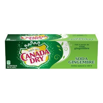 CANADA DRY Soda gingembre 12X355 ML