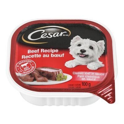 CESAR Repas pour petits chiens avec bœuf 100 G