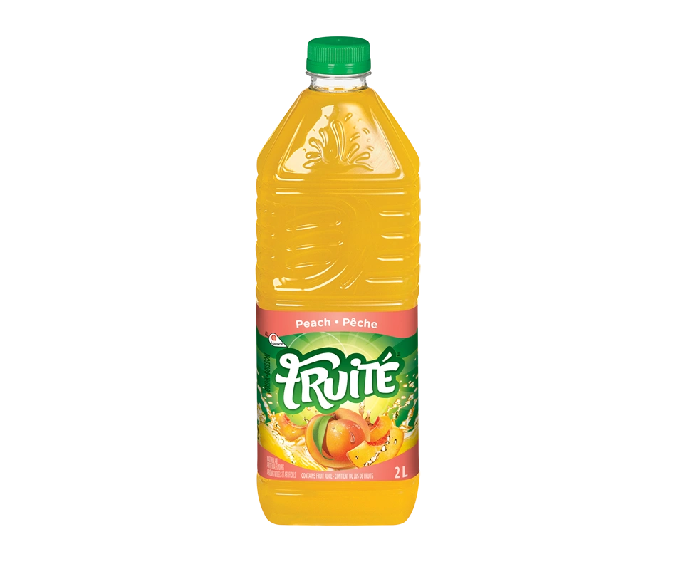 FRUITÉ Boisson à saveur de pêche 2 L