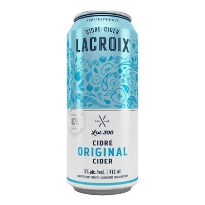 CIDRERIE LACROIX Cidre pétillant, Lot 300 473 ML 5%ALC