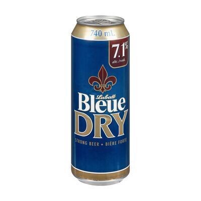 LABATT BLEUE DRY Bière forte 7.1% 740 ML - CANETTE
