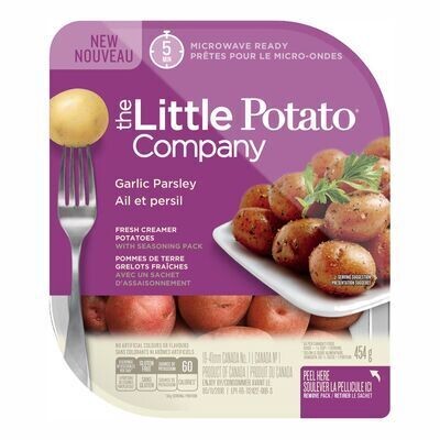 THE LITTLE POTATO COMPANY Pommes de terre grelots fraîches à l&#39;ail et au persil 454 G