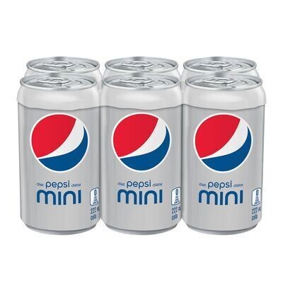PEPSI MINI Boisson gazeuse diète 6X222 ML