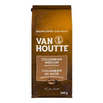 VAN HOUTTE Café moulu colombien mi-noir 340 G