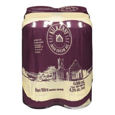 GUINNESS Bière irlandaise de type Cream Ale, Kilkenny 4X500 ML 4.3%ALC