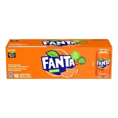 FANTA Boisson gazeuse à saveur d&#39;orange 12X355 ML