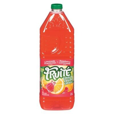 FRUITÉ Boisson à saveur de limonade et framboise 2 L