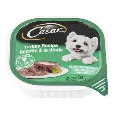 CESAR NOURRITURE CHIEN DINDE 100 GR