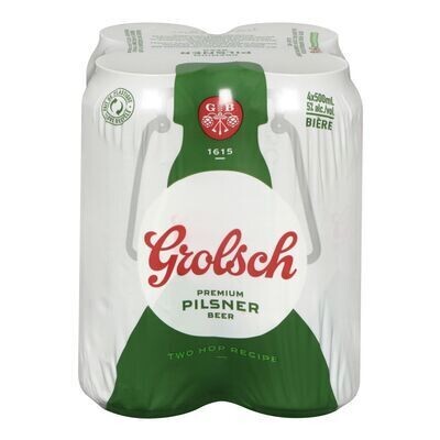 GROLSCH Bière hollandaise de type Lager 4X500 ML - CANETTES 5.0%ALC