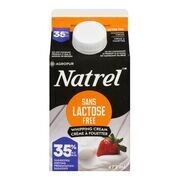 NATREL Crème à fouetter sans lactose 35 % 473 m