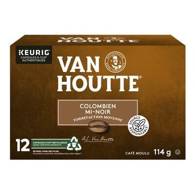 VAN HOUTTE Dosettes K-Cup® de café Colombien mi-noir 12 UN
