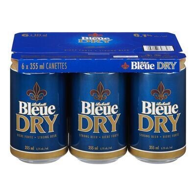 LABATT Bière forte, Bleue Dry 6X355 ML - CANETTES