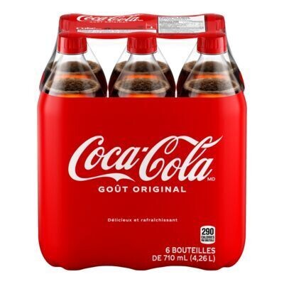 COCA-COLA Boisson gazeuse 6X710 ML