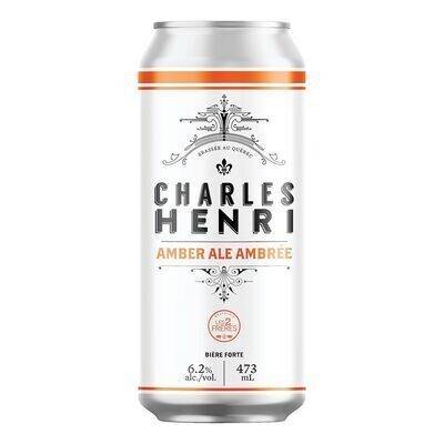 CHARLES HENRI Bière ambrée de type Ale 473 ML - CANETTE 6.2%ALC