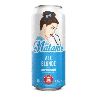 ARCHIBALD Bière Matante® blonde de type Ale 473 ML - CANETTE 4.9%ALC