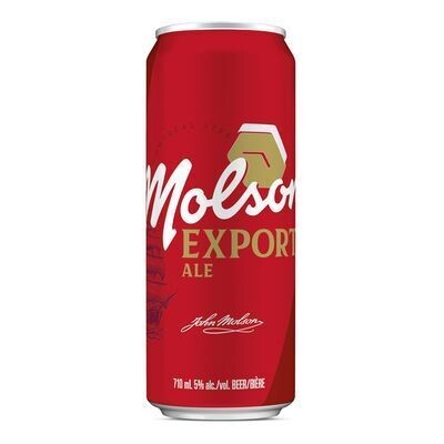 MOLSON Bière blonde de type Ale, Export 710 ML - CANETTE