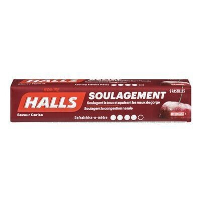 HALLS Pastilles pour la gorge à saveur de cerise 9 PASTILLES