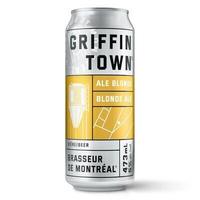 BRASSEUR DE MONTRÉAL Bière blonde Griffintown™ de type Ale, Griffintown 473 ML - CANETTE 5.0%ALC