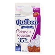 QUÉBON Crème à fouetter 35 %, Ultra&#39;crème 473 mL