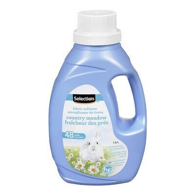 SELECTION Assouplisseur de tissus liquide au parfum de fraîcheur des prés 48 BRASSÉES-1,6 L