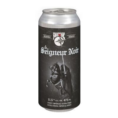 BRASSEURS DU MONDE Bière Le Seigneur Noir de type Stout 473 ML - CANETTE 11.5%ALC