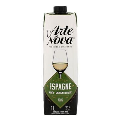 ARTE NOVA Vin blanc d&#39;Espagne 1 L