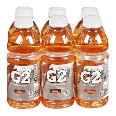 GATORADE Boisson d&#39;électrolytes faible en calories à saveur d&#39;orange, G2 6X591 ML