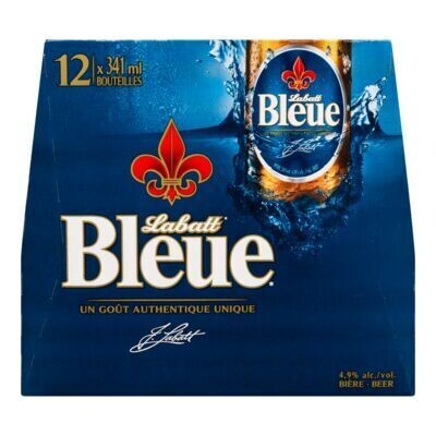 LABATT BLEUE Bière de type Pilsner 12X341 ML - BOUTEILLES