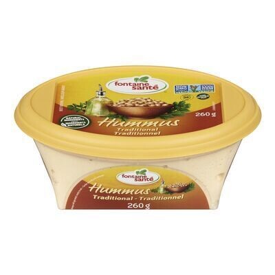 FONTAINE SANTÉ Hummus traditionnel 260 G