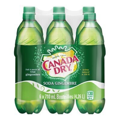 CANADA DRY Soda gingembre 6X710 ML
