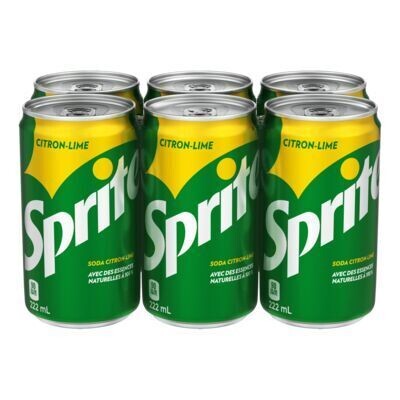SPRITE Boisson gazeuse 6X222 ML