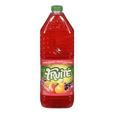 FRUITÉ Boisson à saveur de punch aux fruits 2 L