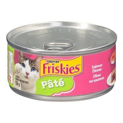 PURINA Dîner au saumon pour chats, Friskies 156 G