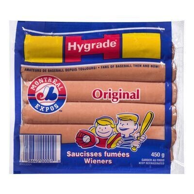 HYGRADE Saucisses fumées 450 G