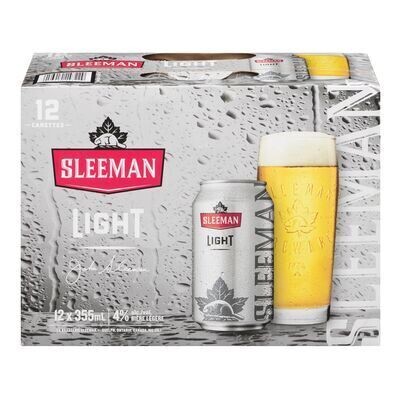 SLEEMAN Bière Light légère 12X355 ML - CANETTES