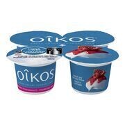 OIKOS Yogourt grec 2 % à saveur de framboise et grenade 4x100 g