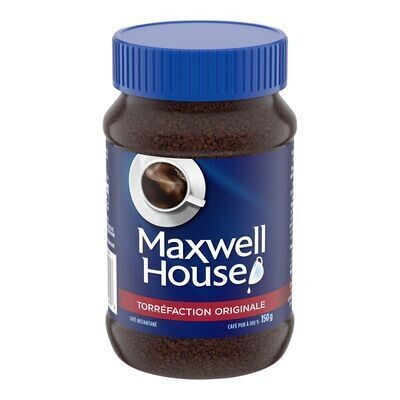MAXWELL HOUSE Café instantané à torréfaction originale 150 G
