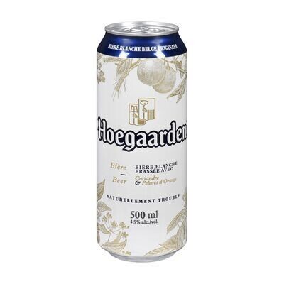 HOEGAARDEN Bière blanche belge 500 ML - CANETTE 4.9%ALC
