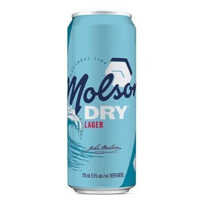 MOLSON Bière de type Lager, Dry 710 ML - CANETTE