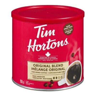 TIM HORTONS Café moulu de mélange original 930 G