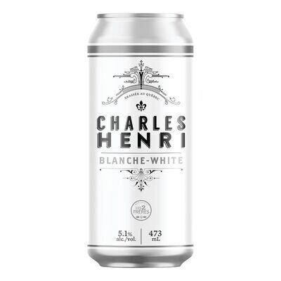 CHARLES HENRI Bière blanche 473 ML - CANETTE 5.1%ALC