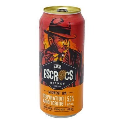 LES ESCROCS Bière forte Midwest de type IPA 473 ML - CANETTE 5.9%ALC
