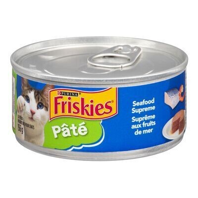 PURINA Nourriture pour chats aux fruits de mer, Friskies 156 G