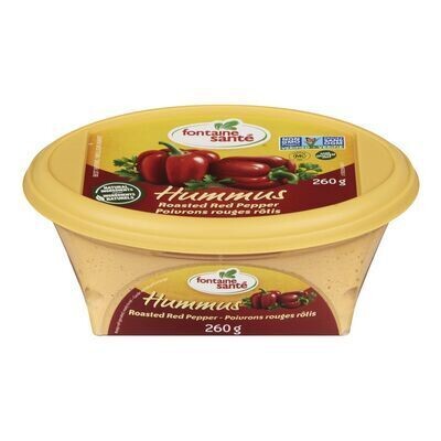 FONTAINE SANTÉ Hummus aux poivrons rouges rôtis 260 G