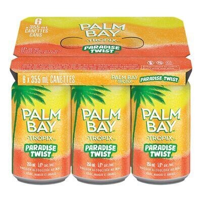 LABATT BOISSONS de malt à saveur Tropical twist, Palm Bay 6X355 ML