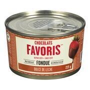 CHOCOLATS FAVORIS Fondue au chocolat au lait Dulce de Leche 215 g