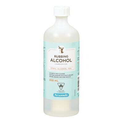PERSONNELLE Alcool à friction 450 ML