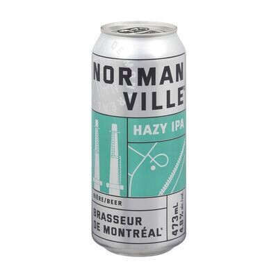 BRASSEUR DE MONTRÉAL Bière Normanville de type Hazy IPA 473 ML - CANETTE 4.8%ALC